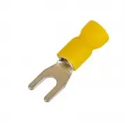 ДКС 2C15P-DS-PVC Наконечник вилочный с изолирфланцем ПВХ двойная гильза 25-6квмм М5 d53мм (НВИ) (уп100шт) DKC 2C15P-DS-PVC DKC