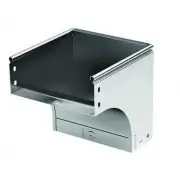 ДКС 37472KHDZ Угол CDV 90 вертикальный внеш осн100 H100 в комплекте с крепежными элементами и соединительными пластинами, необходимыми для монта DKC
