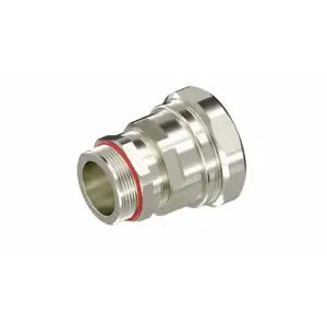 ДКС 6018ANP50FKM6SB Взрывозащищенный кабельный ввод ANP под небронированный кабель в металлорукаве M50х1,5 D27-36мм, Dn50мм Никелированная латуньIP66/68 DKC