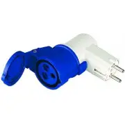 ДКС DIS610379 Переходник 16A(2P+E)250В>16A3P230В DKC