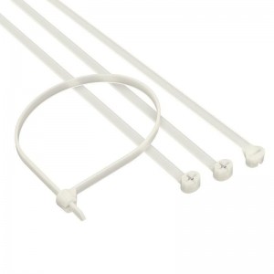 ДКС 21216SR Хомут кабельный 45х250 P66 с двойным замком бел (уп100шт) DKC 21216SR DKC