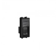 ДКС 4402391 Компьютерная розетка RJ-45 модульная, кат6 экранированная, Avanti,Черный квадрат, 1 модуль DKC