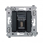 ДКС 4402403 Розетка USB 20 1-м СП Avanti Черный квадрат тип А-А DKC 4402403 DKC