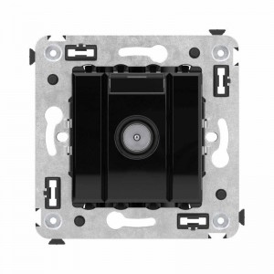 ДКС 4402523 Розетка телевизионная оконечная TV СП Avanti Черный квадрат DKC 4402523 DKC