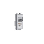 ДКС 4404311 Телефонная розетка RJ-12 модульная, Avanti,  Закаленная сталь, 1модуль DKC