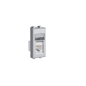 ДКС 4404311 Телефонная розетка RJ-12 модульная, Avanti,  Закаленная сталь, 1модуль DKC