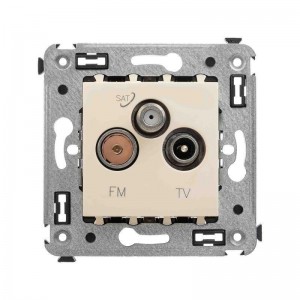 ДКС 4405533 Розетка телевизионная TV/FM/SAT СП Avanti Ванильная дымка DKC 4405533 DKC