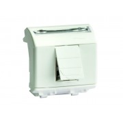 ДКС 76669B Комроз RJ45 кат6 экран, 8P8C, Brava, белая, 2мод DKC