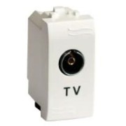ДКС 76721B TV розетка с согласующим сопротивлением (универсальная), белая, 1мод DKC