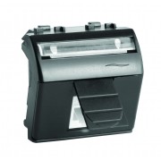 ДКС 77655N Комроз RJ45 кат5e, Brava, черн, 2мод DKC
