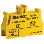 ДКС ACVAD Контактный блок с клеммным  безвинтовым зажимом под лампу BA9s DKC
