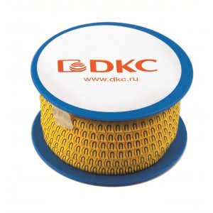 ДКС AZO314BY Колечко маркировочное ,  25-5 мм черное на желтом DKC