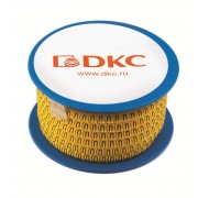 ДКС AZO3MMBY Колечко маркировочное M,  25-5 мм черное на желтом DKC