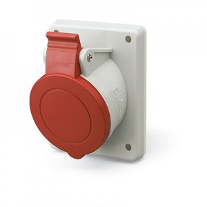 ДКС DIS4131666 Розетка панельная с наклоном  IP44 16А 3P+E 400В DKC