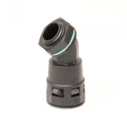 ДКС PACL12M16N Монтажный комплект муфта 45 грд труба-коробка DN 12 мм, М16х1,5, полиамид, цвет черный DKC
