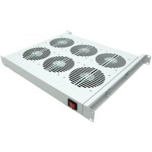ДКС R519VSIT6FT Вентиляторный модуль 19, 6 вент с термостатом RAL 7035 DKC