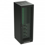 ДКС R5IT2461PFB Напольный шкаф 24U 600х1000 двери перфорированная/перфорированная, укомплектован вводом и заглушками RAL 9005 DKC