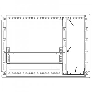 ДКС R5PFI1850 Комплект для создания кабельного отсека, для шкафов DAE/CQE 1800 x 500 DKC
