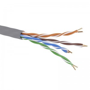ДКС RN5EUUA03GY Кабель витая пара U/UTP кат5E 4х2х24AWG solid нг(А)-LSLTx сер (уп305м) DKC RN5EUUA03GY DKC