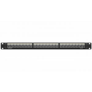 ДКС RN5PPF24 Патч-панель 19дюйм 1UCAT5E 24 модуля RJ45 экранированная DKC RN5PPF24 DKC