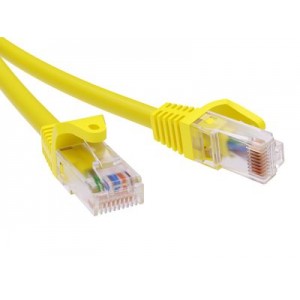 ДКС RN6UU4530YL Патч-корд неэкранированный CAT6 U/UTP 4х2, LSZH, желтый, 30м DKC