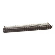 ДКС RNKPPF241BK Патч-панель наборная с шторками 19,1U, под 24 модуля Keystone, UTP/STP DKC