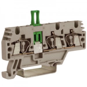 ДКС ZHMS20GR HMM2/1+2/SGR, проходной зажим, 1 ввод/2 вывода, серый 2,5 квмм, с размыкателем DKC